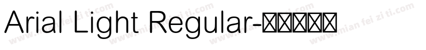 Arial Light Regular字体转换